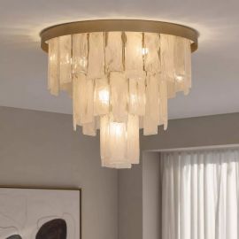 Lustre aplicate - Lustra aplicata metal auriu, sticla laptoasa Formalux 6Lt