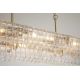 Pendule, Lustre suspendate - Lustra suspendata masa sufragerie metal auriu, sticla Bowlight 8Lt