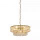 Pendule, Lustre suspendate - Lustra suspendata metal auriu, sticla Bowlight 5Lt