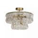Lustre aplicate - Lustra aplicata metal auriu, sticla Bowlight 3Lt