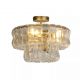 Lustre aplicate - Lustra aplicata metal auriu, sticla Bowlight 3Lt