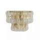 Aplice, corpuri de iluminat pentru pereti - Aplica de perete metal auriu, sticla Bowlight 2Lt