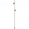 Stalp iluminat exterior decorativ cu tarus IP65 ARCO maro 24V