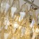 Candelabre, Lustre - Lustra suspendata masa sufragerie Alba 11Lt, antic brass/ champagne