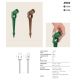 Stalpi - Proiector cu Tarus iluminat exterior decorativ IP65 ARCO verde 24V