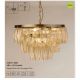 Pendule, Lustre suspendate - Lustra suspendata Alba 4Lt, antic brass/ champagne