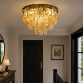 Lustre aplicate - Lustra aplicata Alba 4Lt, antic brass/ champagne