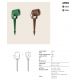 Tarusi - Proiector cu Tarus iluminat exterior decorativ IP65 ARCO verde 24V
