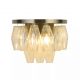 Aplice, corpuri de iluminat pentru pereti - Aplica de perete Alba 2Lt, antic brass/ champagne