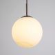 Pendule, Lustre suspendate - Pendul Modern Carrara, Sticla Efect Marmura si Metal Latte, E27