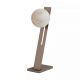Veioze - Lampa de masa, Carrara, Sticla Efect Marmura si Metal Latte