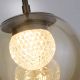 Pendule, Lustre suspendate - Pendul Modern Solis, Sticla Efect Champagne si Metal Bronz, LED
