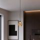 Pendule, Lustre suspendate - Pendul Opus Lux, Sticla Amber si Metal Bronz, LED CCT