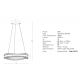 Pendule, Lustre suspendate - Lustra LED suspendata, metal auriu periat si cristale, Crystalline 60cm