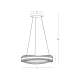 Pendule, Lustre suspendate - Lustra LED suspendata, metal auriu periat si cristale, Crystalline 60cm