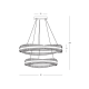 Pendule, Lustre suspendate - Lustra LED suspendata, metal auriu periat si cristale, Crystalline 80cm