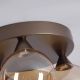 Pendule, Lustre suspendate - Lustra aplicata tavan, Opus Lux, Sticla Amber si Metal Bronz, LED CCT