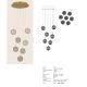 Pendule, Lustre suspendate - Lustra aurie cu 7 pendule LED, glob acrilic transparent cu efect de cristal