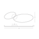 Lustre aplicate - Lustra aplicata tavan LED 69W, aluminiu negru, 140cm