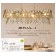 Candelabre, Lustre - Lustra pentru Insula Bucatarie sau Dining, Monarch 8Lt, metal auriu si cristale K9