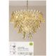 Candelabre, Lustre - Lustra suspendata, Monarch 10Lt, metal auriu si cristale K9
