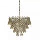 Candelabre, Lustre - Lustra suspendata, Monarch 10Lt, metal auriu si cristale K9