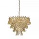 Candelabre, Lustre - Lustra suspendata, Monarch 10Lt, metal auriu si cristale K9