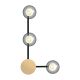 Aplica moderna decorativa 3xG9, Negru/Auriu Mat