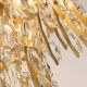 Lustre aplicate - Lustra aplicata tavan, Monarch 3Lt, metal auriu si cristale K9