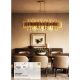Candelabre, Lustre - Lustra pentru Insula Bucatarie sau Dining, Belle 16Lt, metal auriu si cristale