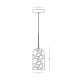 Pendule, Lustre suspendate - Pendul din piatra neagra si metal negru NATURAL STONE