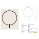Aplice, corpuri de iluminat pentru pereti - Aplica de perete design circular, lumina ambientala LED 23W, aluminiu negru