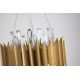 Pendule, Lustre suspendate - Lustra suspendata diametru 40cm, Belle 8Lt, metal auriu si cristale