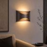 Aplica perete iluminat ambiental sus si jos Leon LED, Bronze
