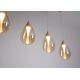 Pendule, Lustre suspendate - Lustra cu 4 Pendule LED sand cu sticla sampanie Pear