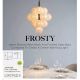 Pendule, Lustre suspendate - Lustra cu 13 surse de lumina, globuri de sticla mata, Frosty