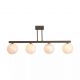 Lustre aplicate - Lustra cu 4 surse de lumina, globuri de sticla mata, Frosty