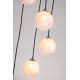 Pendule, Lustre suspendate - Lustra cu 5 pendule, globuri de sticla mata, Frosty