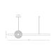 Pendule, Lustre suspendate - Lustra suspendata LED liniara neagra cu sticla fumurie, 20W 3000K