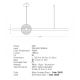 Pendule, Lustre suspendate - Lustra suspendata LED liniara aurie cu sticla transparenta, 20W 3000K