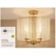 Lustre aplicate - Lustra aplicata Flute 4Lt, metal auriu, sticla transparenta