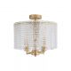 Lustre aplicate - Lustra aplicata Flute 4Lt, metal auriu, sticla transparenta