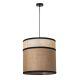Pendule, Lustre suspendate - Lustra/Pendul design rustic din panza si rattan BURLAP