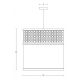 Pendule, Lustre suspendate - Lustra/Pendul design rustic din panza si rattan BURLAP