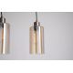 Pendule, Lustre suspendate - Lustra cu 3 Pendule bronz cu sticla sampanie Kent