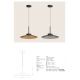 Pendule, Lustre suspendate - Lustra suspendata LED iluminat sus si jos, TAWNY GLASS