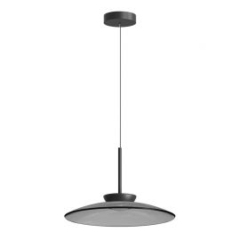 Pendule, Lustre suspendate - Lustra suspendata LED iluminat sus si jos, Smoked Glass