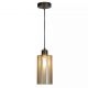 Pendule, Lustre suspendate - Pendul modern bronz cu sticla sampanie Kent
