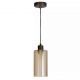 Pendule, Lustre suspendate - Pendul modern bronz cu sticla sampanie Kent