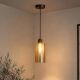 Pendul modern bronz cu sticla sampanie Kent